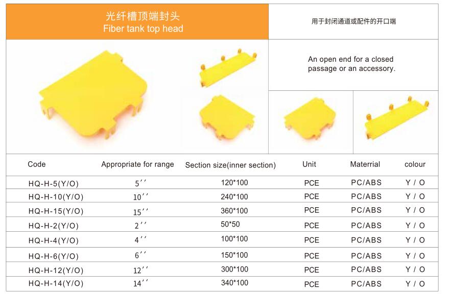 光纖槽頂端封頭