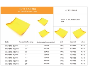 45° 彎下光纖槽蓋